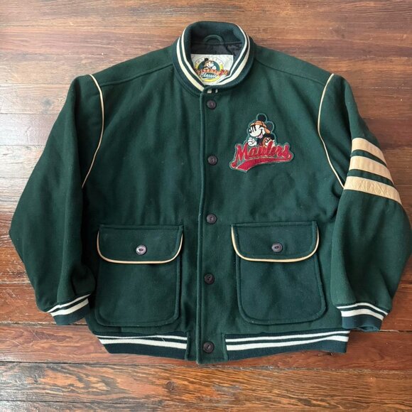 Vintage 90’s Disney Mickey Mouse Football Bomber Jacket Jackets & Coats